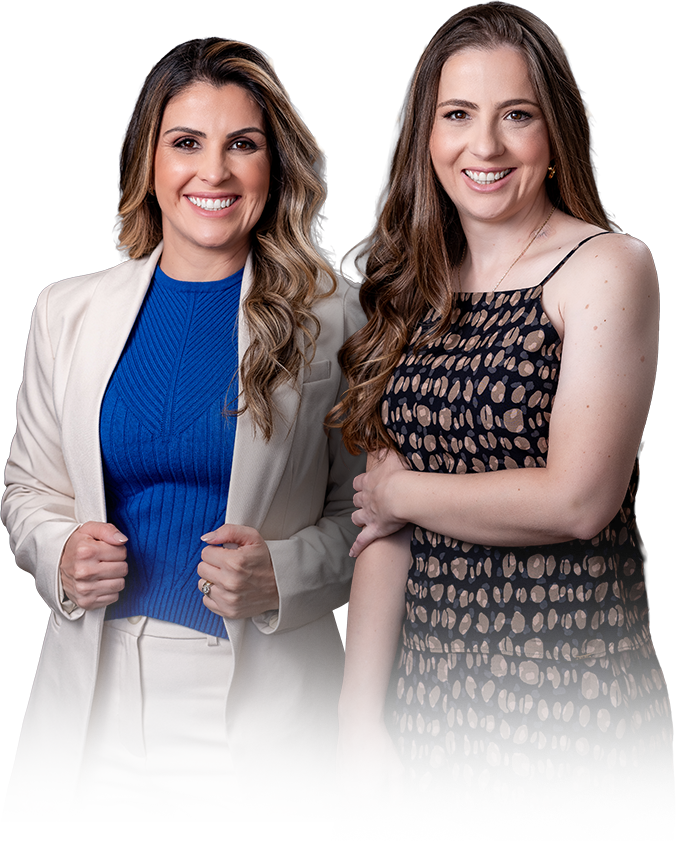 Dra. Patrícia Paula Inês e Dra. Jeanine Pereira Inês